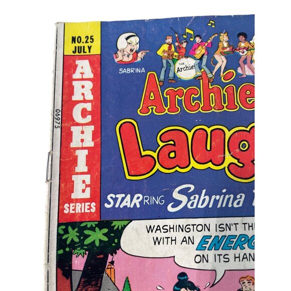 Archie Series Archies TV Laugh Out Comic Book #25 July 1974 Sabrina Teenage Witc - Picture 2 of 6